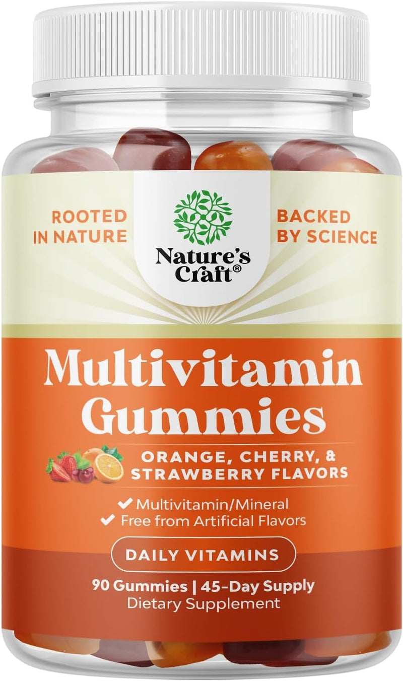 Multivitamin Gummies for Adults - Halal Multivitamin Gummy with B12 Biotin - Gelatin-Free Gummy Multivitamins for Men & Women - Vitamin Gummies with Zinc & Vitamin D - Non-GMO Gluten-Free - 90 Count 90 Count (Pack of 1)
