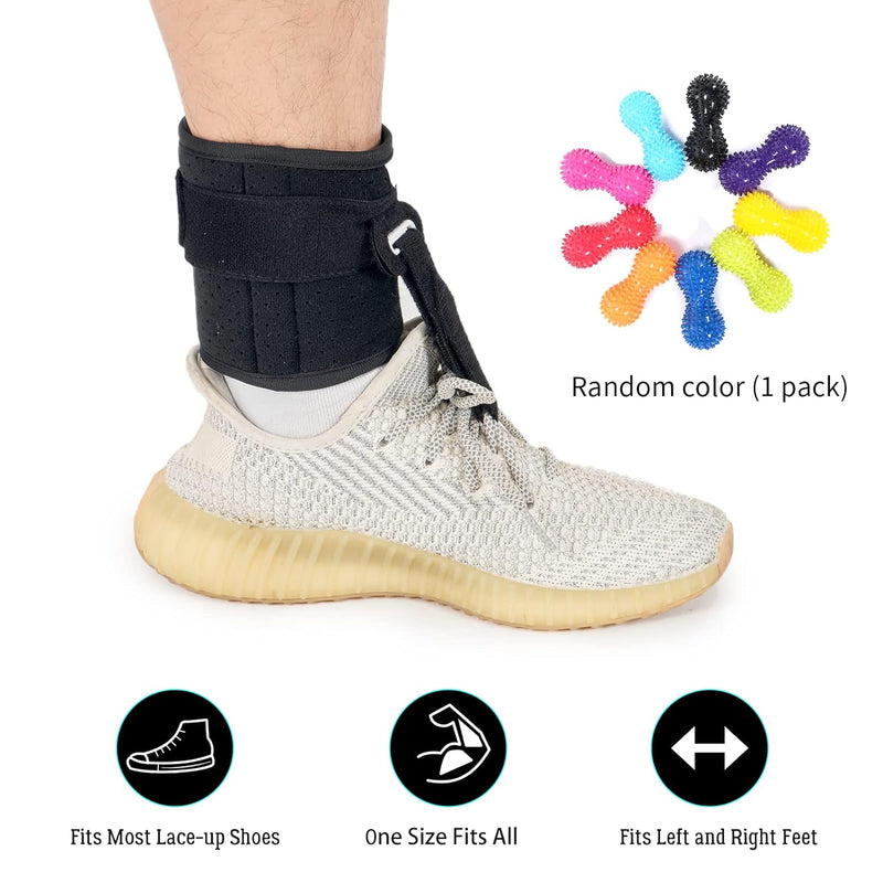 [Australia] - Foot UP Adjustable Drop Foot Brace for Walking, AFO Brace Foot Drop Orthosis Universal Size 13", Breathable and Comfortable, Foot Up Brace for Plantar Fasciitis Support black 