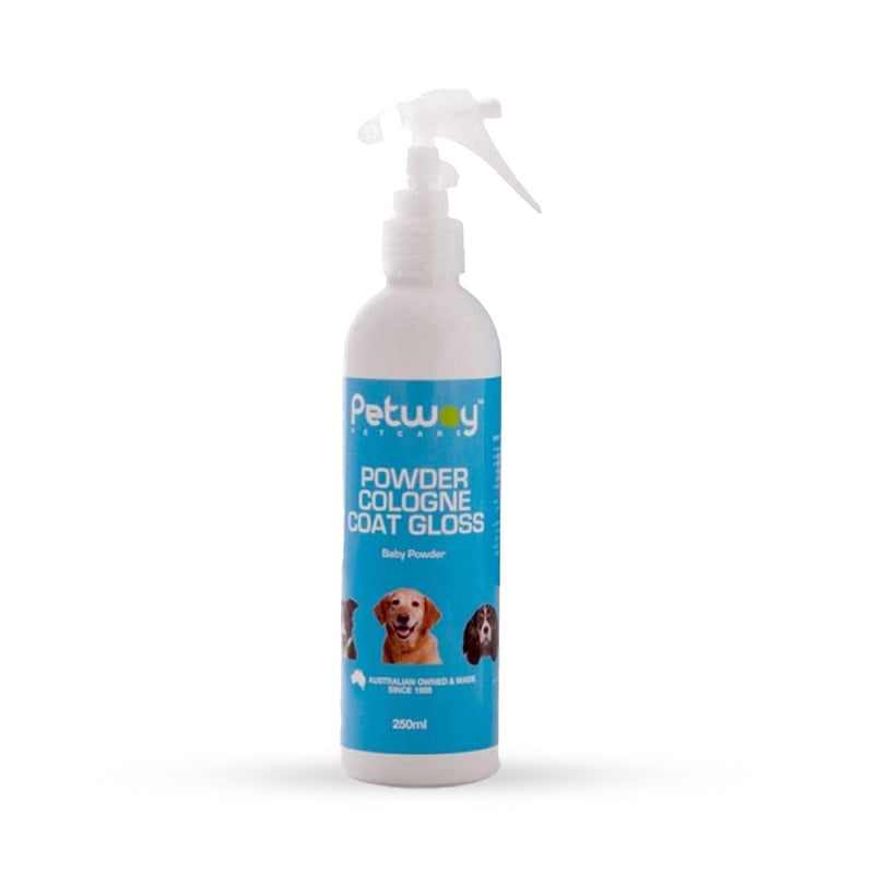 Petcare Powder Cologne Coat Gloss – Natural Cosmetic Dog cologne spray, Dog Show Gloss with a Soft Baby Powder Fragrance, Pet Odour Eliminator and Dog Grooming Spray– 250ml - PawsPlanet Australia