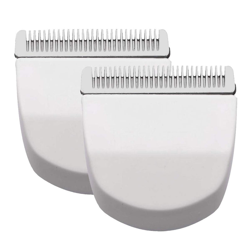 [Australia] - Audoc 2PCS White Professional Peanut Clippers/Trimmers Snap On Replacement Blades #2068-300-Fits Compatible with Peanut Hair Clipper 