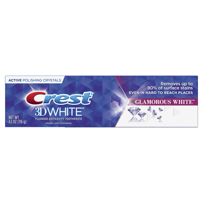 [Australia] - Crest 3D White, Whitening Toothpaste Glamorous White, 4.1 oz Unflavored 4.1 Ounce (Pack of 1) 