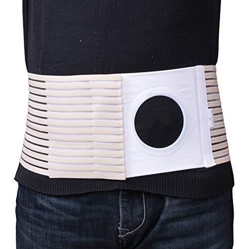 [Australia] - Ostomy Belt Colostomy Belt (Hole 3.14") Medical Stoma Support Ostomy Hernia Belt Ostomy Hernia Belt Stomach Truss Binder with Compression Support (XL: 45.28''-49.21'') X-Large (Pack of 1) 