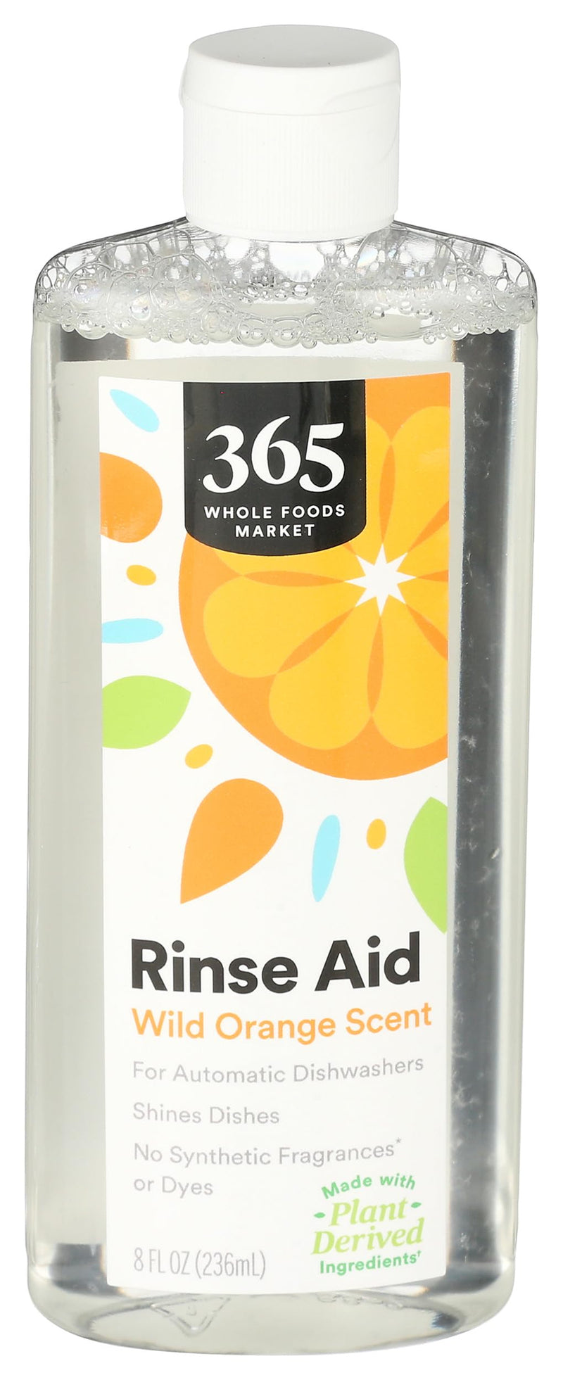 [Australia] - 365 by Whole Foods Market, Rinse Aid Dishwasher Automatic Wild Orange, 8 Fl Oz 