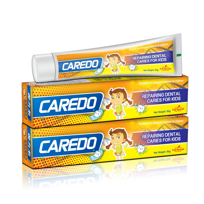 [Australia] - Kids Hydroxyapatite Toothpaste for Reversing Cavities, Fluoride-Free Home Cavity Repair, Safe Toddler & Baby Toothpaste for Enamel Repair, Tooth Decay Repair Remineralizing Treatment Fruity 2Tube 1.75 Ounce (Pack of 2) 