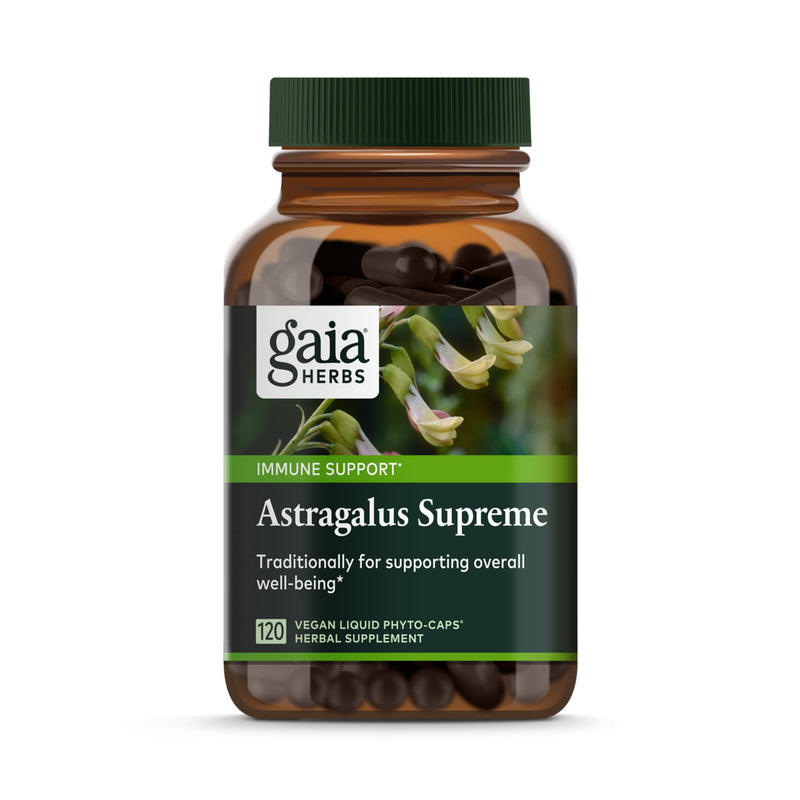 [Australia] - Gaia Herbs Astragalus Supreme - Immune and Antioxidant Support Herbal Supplement - with Astragalus Root, Schisandra Berry, and Ligustrum - 120 Vegan Liquid Phyto-Capsules (30-Day Supply) 120 Count (Pack of 1) Standard Packaging 