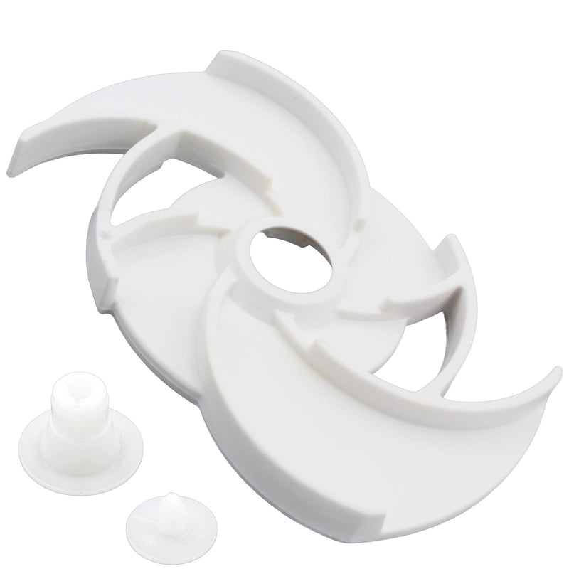 [Australia] - Supplying Demand 8193768 8268296 Dishwasher Upper Rinse Wash Arm Spinner Replacement with Mounting Rivet 