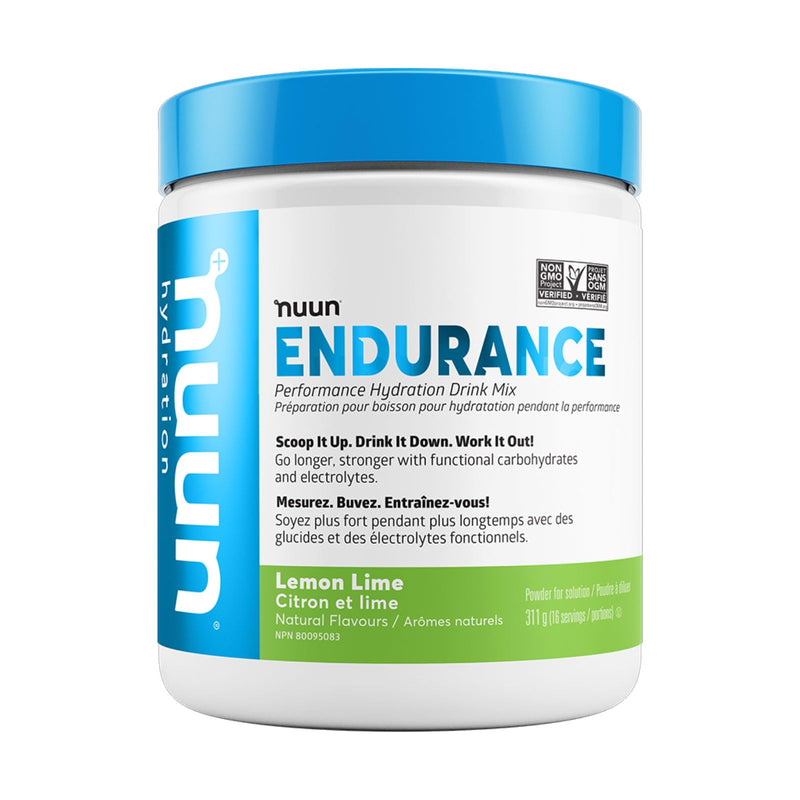 [Australia] - Nuun Hydration Endurance | Workout Support | Electrolytes & Carbohydrates (Lemon Lime, 16 Servings - Canister) Lemon Lime 16 Servings (Pack of 1) 