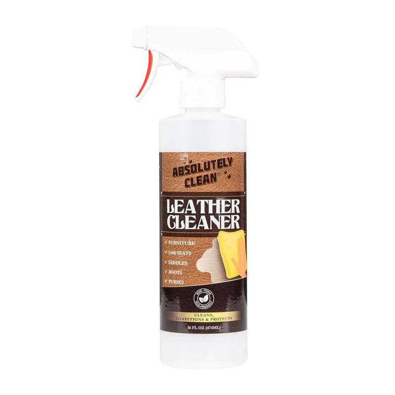[Australia] - Amazing Leather Cleaner/Conditioner/Deodorizer | Powerful, Natural Enzyme Cleaner | USA Made | Great for Leather & Vinyl, Furniture, Boots, Purses, Clothing & More Removes Stains Spray & Wipe (16oz) 16 Fl Oz (Pack of 1) 