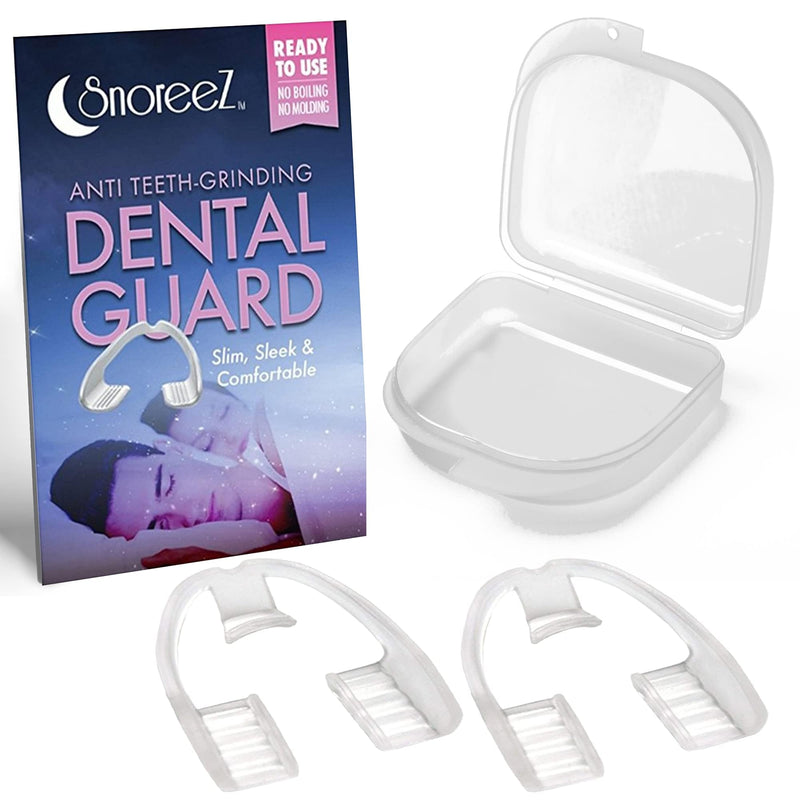 [Australia] - Anti Teeth-Grinding Dental Guard-Ready to use-No Boiling or Molding, Slim, Sleek and Comfortable Works for Upper and Lower Jaw, relieves pain and corrects TMJ and Bruxism 2 Count (Pack of 1) 