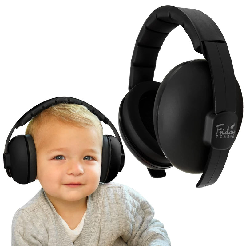 [Australia] - Baby Headphones - Baby Ear Protection | Baby Noise Cancelling Headphones for Ages 0-24 Months, Black 