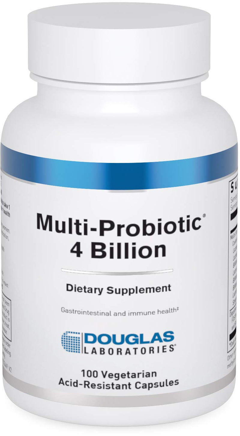 Douglas Laboratories | Multi-Probiotic 4 Billion, 100 Capsules | Multi-Probiotic 4 Billion CFU, Supports Gastrointestinal and Immune Health*, Dietary Supplement, Non-GMO