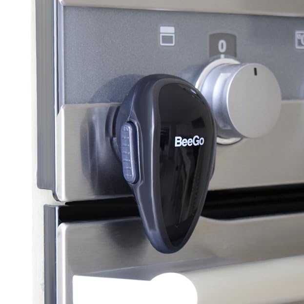 [Australia] - Oven Lock Child Safety ‚Äì Award Winning Self-Adhesive Baby Proofing Oven Door Latch, Easy Install Heat-Resistant Safety Lock by BeeGo (Black) Black 