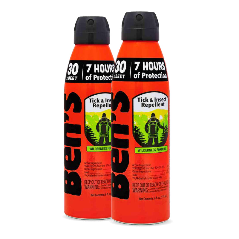 [Australia] - Ben's Tick & Insect Repellent Eco Spray - Bug Spray with 30% DEET for Mosquitoes, Ticks & More - Up to 7 Hours of Protection - Fragrance-Free - 6 oz (2 Pack) 