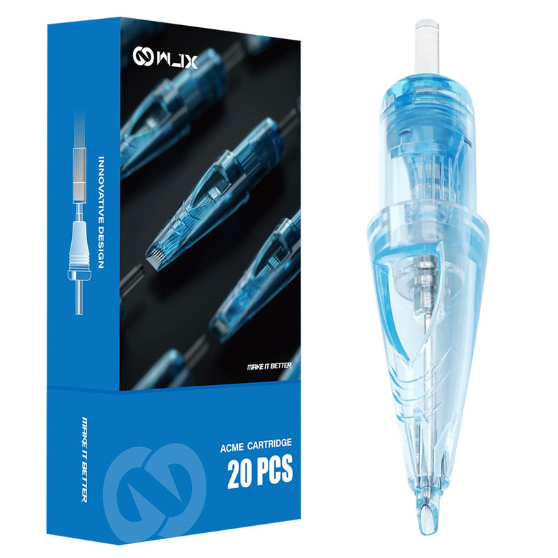 [Australia] - WJX Tattoo Cartridges 20Pcs Disposable Needles Round Liner 0803RL 