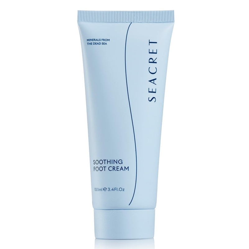 SEACRET Dead Sea Foot Cream - Deep Moisture Heel Repair with Tea Tree Oil, Shea & Cocoa Butter, Rapid Absorption Formula for Dry, Cracked Skin, Hypoallergenic, Paraben-Free & Vegan, 3.4 Fl Oz / 100 ml 3.4 Fl Oz (Pack of 1)