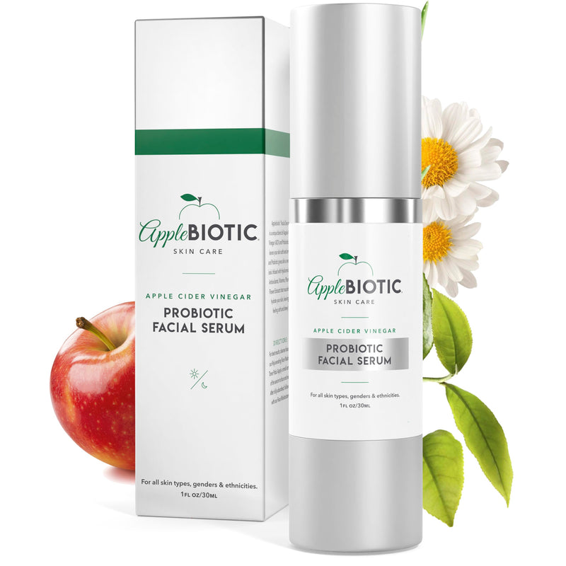 Applebiotic Hyaluronic Acid Serum for Face with Aloe, Green Tea and Vitamin B3, Day and Night Face Serum, Hydrating and Blemish Control Serum, Oil-Free (1 Oz) (Pkg May Vary) 1 Fl Oz (Pack of 1)