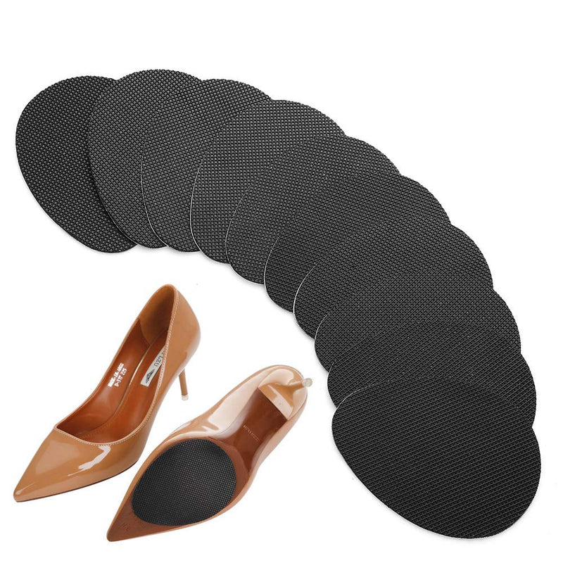 [Australia] - 12PCS Non-Slip Shoe Pads for Bottom of Shoes, Premium Rubber Self Adhesive Anti-Slip Shoe Grips Stickers, High Heels Non-Skid Sole Protector 12 Count (Pack of 1) Black 