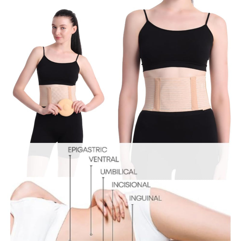Hernia Belts for Men & Women offering reliable support, Abdominal Binder Men for recovery, Hernia Belt for Women with a secure fit, Belly Belt for comfort and Hernia Support for Men (L) Beige L