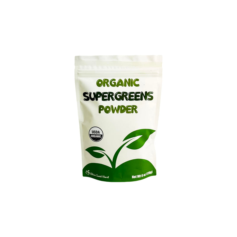 [Australia] - Cherie Sweet Heart Supergreens Powder - Green Superfood - Organic Greens Powder Super Greens - Smoothie Powder - Superfood Powder - Powdered Greens - 6 oz Super Greens Powder - 34 Servings 6 Ounce (Pack of 1) 