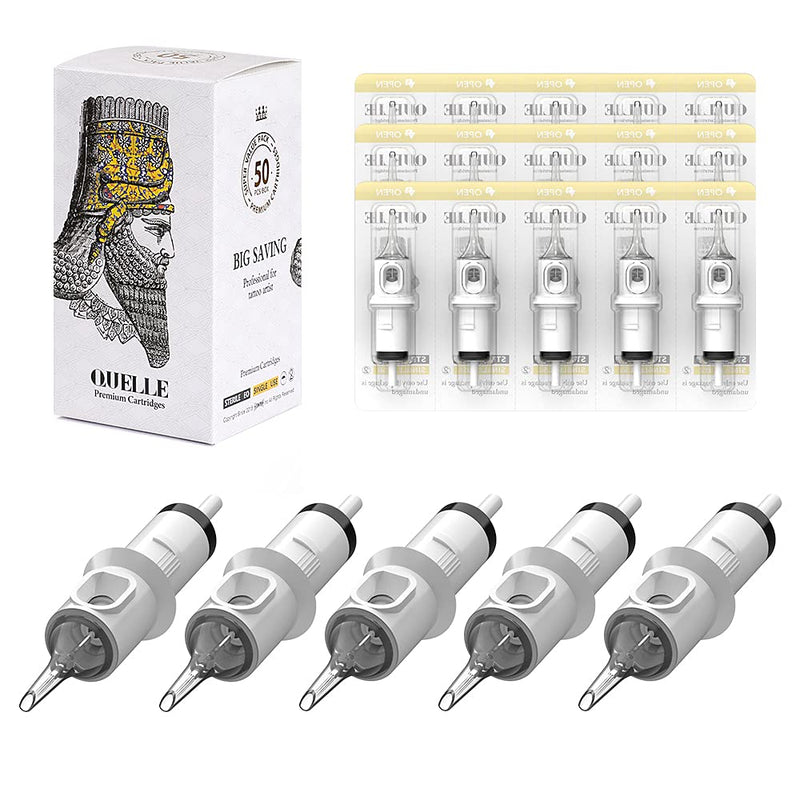 [Australia] - Hawink Tattoo Cartridges Needles 50Pcs Mixed #12 Standard Round Liner 3RL 5RL 7RL 9RL 11RL EN05S-50KIT-E 50pcs-rl 