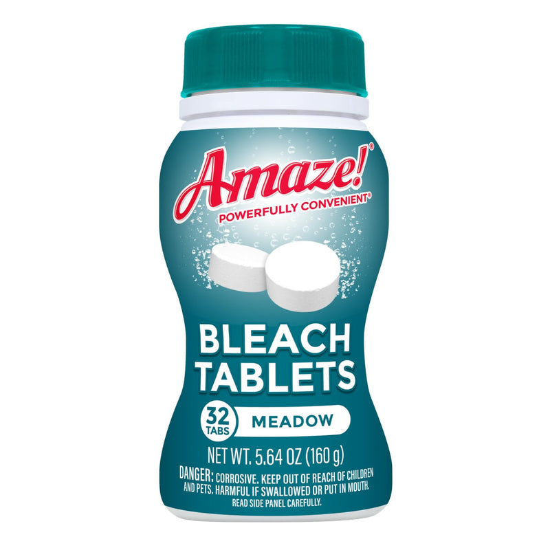 [Australia] - AMAZE Ultra Concentrated Bleach Tablets [32 tablets] - Meadow Scent - for Laundry, Toilet, and Multipurpose Home Cleaning. No Splash Liquid Bleach Alternative 