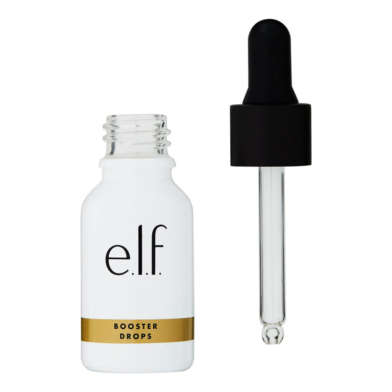 e.l.f. Skin Antioxidant Booster Drops, Lightweight Drops For Added Antioxidants, Infused With Vitamin C, Vitamin E & Snow Mushroom Extract 0.51 Fl Oz (Pack of 1)