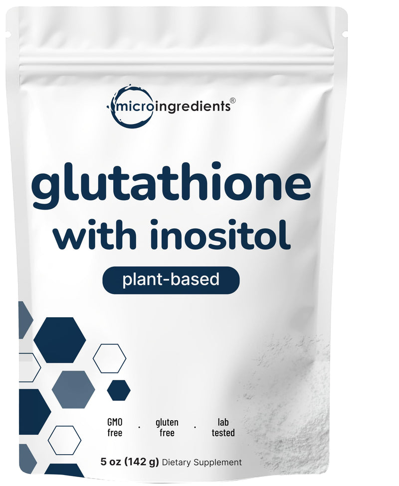 [Australia] - Glutathione Supplement, Pure Glutathione Reduced Powder with Inositol, 5 Ounce (9 Months Supply), 2 in 1 Formula, Powerful Ingredients for Antioxidants, Supports Liver Function, Vegan 