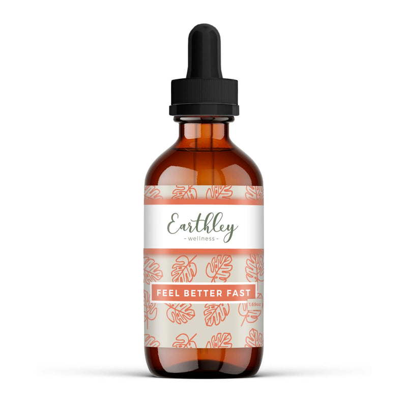 [Australia] - Earthley Wellness Feel Better Fast, Echinacea Root, Fennel, Astragalus root, Elder flower and Cinnamon, New Size (1.69 oz) 