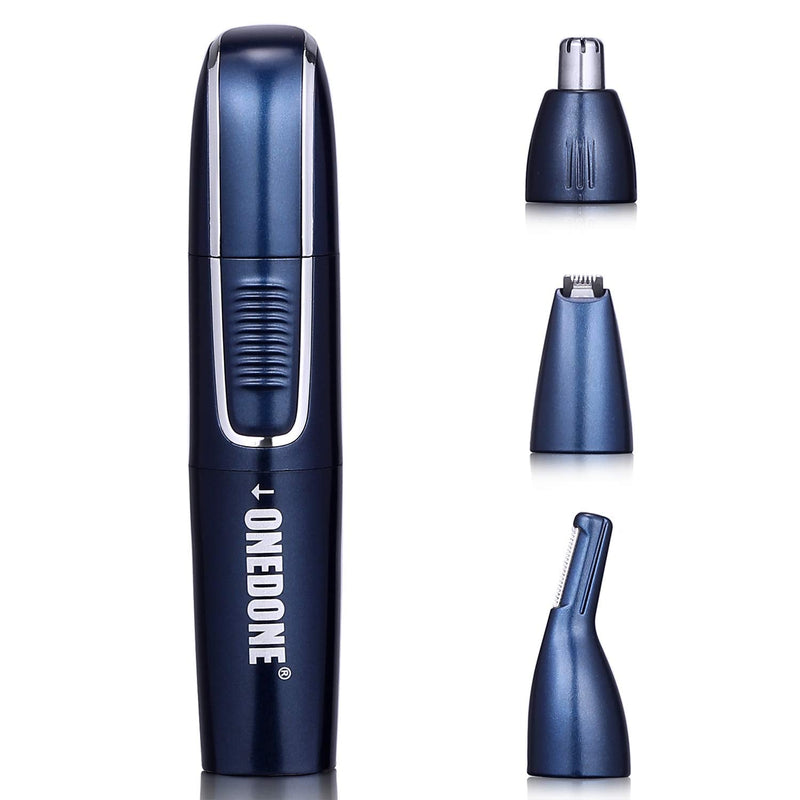 [Australia] - ONEDONE Nose Hair Trimmer - 3 in 1 USB Rechargeable Ear Nose Hair Trimmer for Men, Dual-Edge Blades Painless Electric Ear Trimmer Eyebrow Clipper Father's Day Gifts 