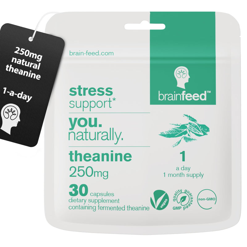 Natural L Theanine Capsules | 250mg Isolated L Theanine Powder from Green Tea Extract | 30 Capsules - 1 Per Day | GABA Supplement Support| Aids Relaxation Without Sedation | Vegan Supplement | 1-A-Day, Fast-acting l theanine supplement, Relaxation With...