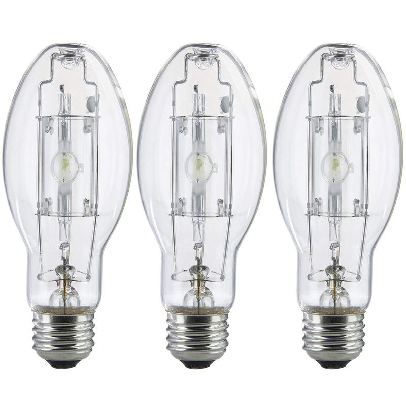 [Australia] - Bluex Bulbs 3 Pack MP100/U/MED 100 Watt Metal Halide ED17 Bulb, Medium Base, Clear Metal Halide Bulb 100W 100 Watts 
