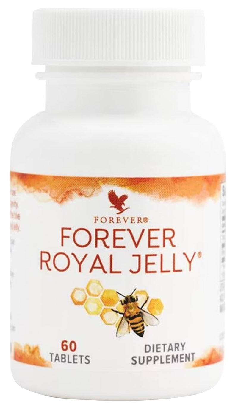 [Australia] - Forever Royal Jelly by Forever Living, 60 Tablets, 100% Natural Energy Supplements, Fed Like a Queen with These Energy Supplements, Supports Health and Wellness. 60 Count (Pack of 1) 