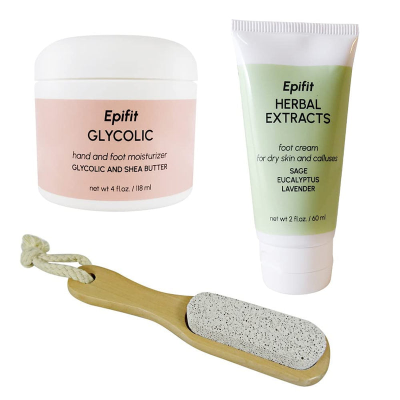 [Australia] - 2 Weeks Dry Skin Hand and Foot Care Kit Hand Cream, Foot Cream and Pumice Stone 