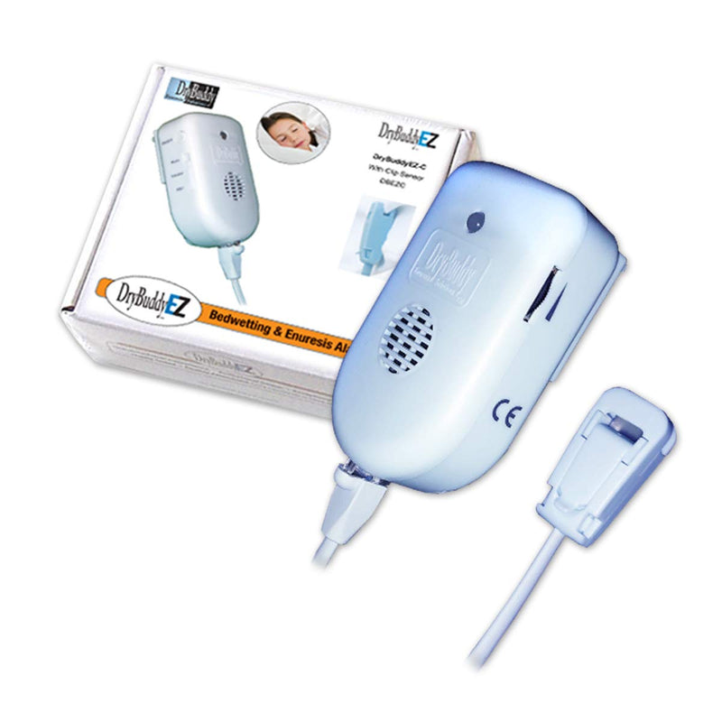 [Australia] - DryBuddyEZ-C Bed Wetting (Enuresis) Alarm (Sound & Vibration) with Hold-Tight Clip Sensor. Help Cure Bedwetting and Incontinence for Children and Adults. 