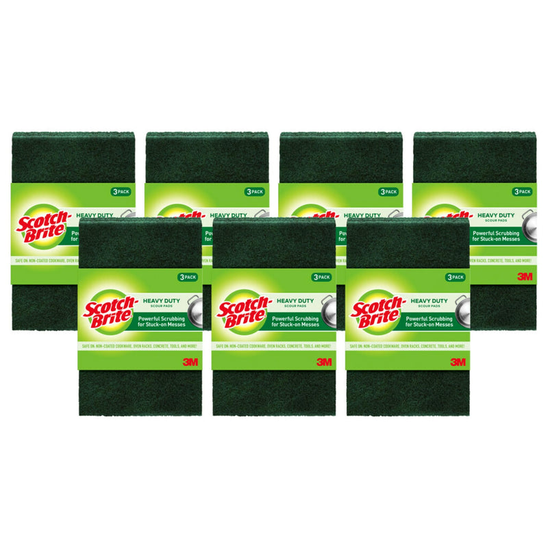 [Australia] - Scotch-Brite Heavy Duty Scour Pads, Scouring Pads for Kitchen and Dish Cleaning, 21 Pads Standard 