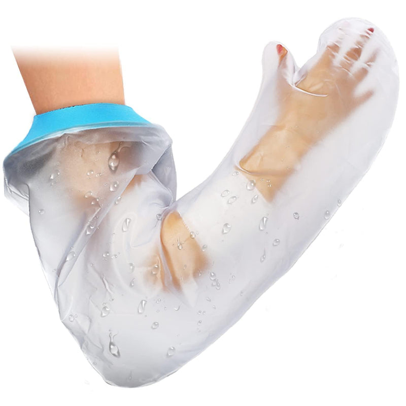[Australia] - Cast Covers for Shower Arm Adult Waterproof Long full Protector Cover Soft Comfortable Watertight Seal to Keep Wounds Dry Bath Bandage Broken Hand,Wrist,Finger,Elbow Reusable Durable 