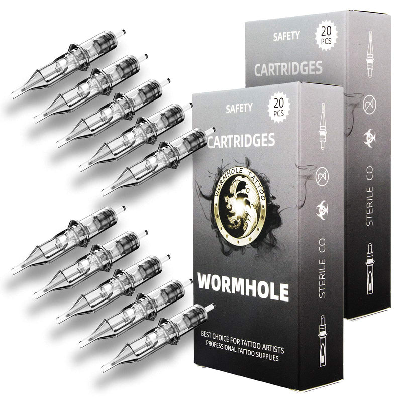 [Australia] - Wormhole Tattoo Cartridge Needles 50pcs Assorted Tattoo Needle Cartridges Round Liner Mixed 3RL 5RL 7RL 9RL 11RL (50pcs #12 Standard RL) 