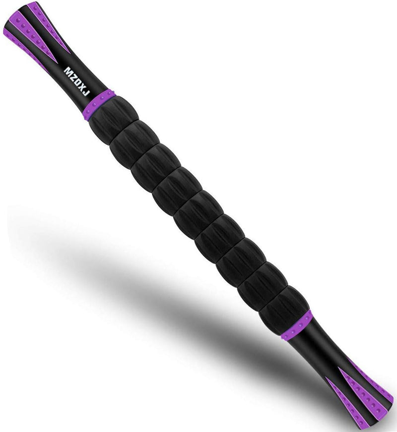 [Australia] - Muscle Roller, Massage Roller Stick for Athletes, Help Reducing Muscle Soreness Cramping Tightness Leg Arms Back Calves Muscle Massager Purple Black 