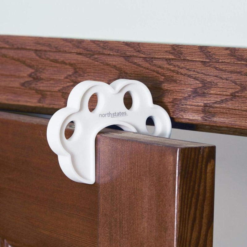[Australia] - Toddleroo by North States Premium Pinch Protector | Prevent your child from closing The door on Those little fingers | No tools required | Baby proofing with confidence (1-Count, White) 