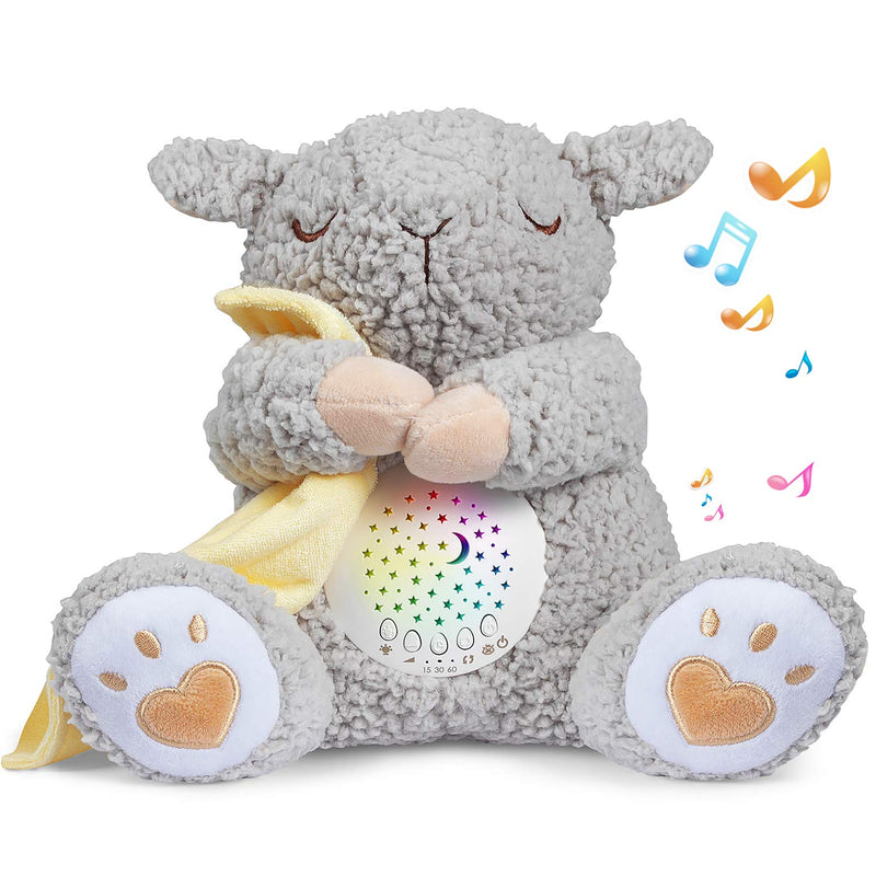 [Australia] - BEREST Rechargeable Baby Sleep Smile Bear, Mom's Heartbeat Baby Cry Sensor Lullabies & White Noise Sound, Nursery Decor Night Light Projector Toddler Crib Sleeping Aid, Baby Shower Gifts A13 -RSleepy Sheep 