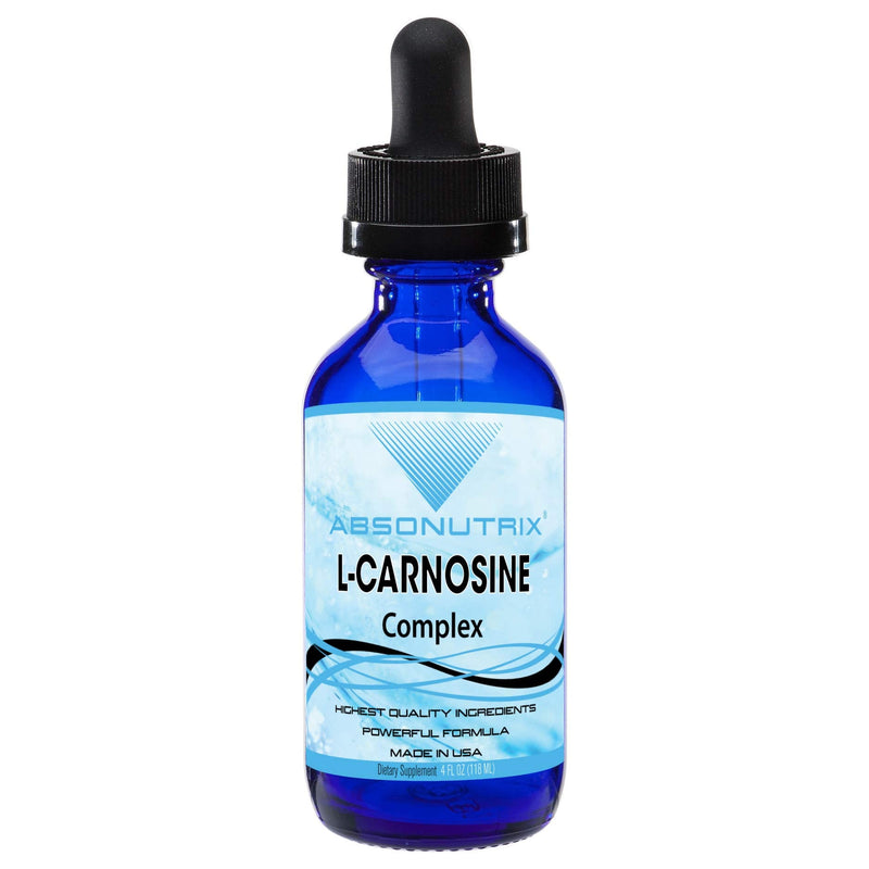 L-Carnosine - 583 mg 4 Oz Bottle, 200 Highly Potent Servings, Easy-to-Consume Drops, High Bioavailability, Third-Party Tested, GMP-Certified, Non-GMO, Cruelty-Free Products, Made in USA