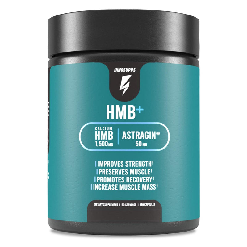 [Australia] - InnoSupps HMB+ | 1500mg HMB (Beta-Hydroxy Methylbutyrate) & 50mg Astragin | Enhanced Absorption, Preserves Muscle, Promotes Recovery, Increase Lean Muscle Mass | Gluten Free - 120 Veggie Capsules 