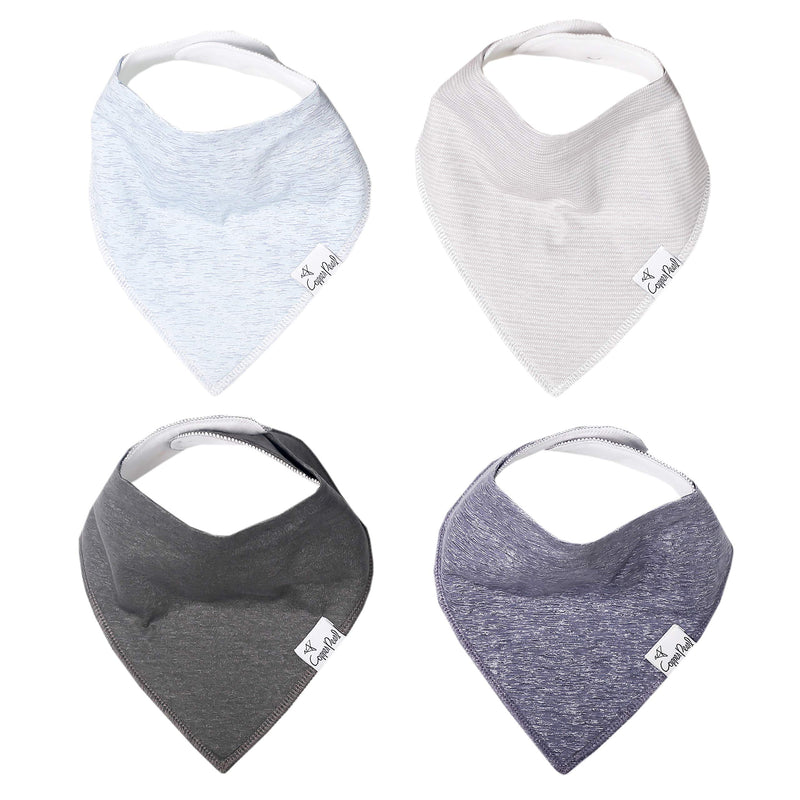 [Australia] - Copper Pearl Baby Bandana Bibs - 4 Pack Soft Cotton Baby Bibs for Drooling and Teething, Absorbent Drool Bibs for Baby Girl and Boy, Adjustable to Fit Newborns to Toddlers, Tons of Styles (Lennon) Lennon 