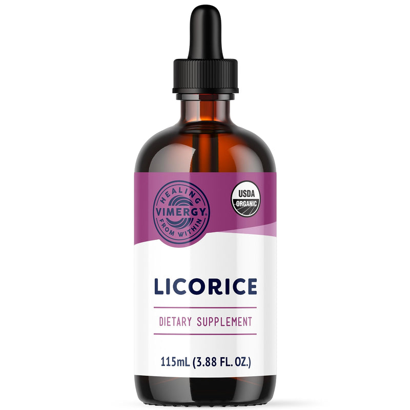 [Australia] - Vimergy USDA Organic Licorice Root Extract, 57 Servings – Alcohol Free Licorice Root Drops – Supports Digestive System & Respiratory Health - Gluten-Free, Non-GMO, Vegan & Paleo Friendly (115 ml) 