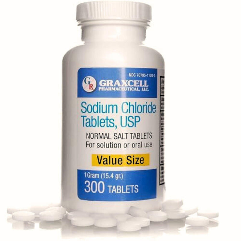 [Australia] - Sodium Chloride Tablets 1 Gm | 300 Count | Normal Salt Tablets | (15.4gr.) 300 Count (Pack of 1) 