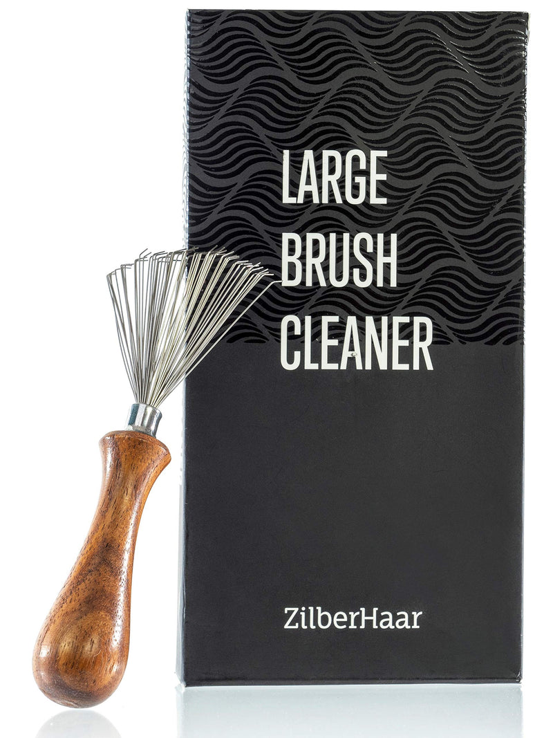 [Australia] - ZilberHaar Brush Cleaner - Beard and Hair Brush Cleaner Tool - Hand-Made Natural Hairbrush Cleaner Tool - 4.3 Inches Long and 1.9 Inches Wide at Rake End 
