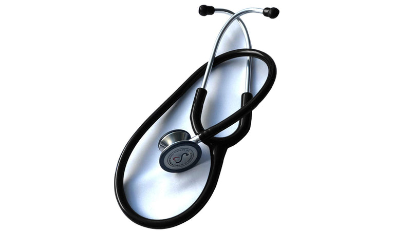 [Australia] - Classic Stethoscope - Sensitive Chest Piece for Monitoring Amplified Heart & Lung Sounds - Lightweight Design, Flexible Stethoscope Tubing - Extra Ear Tips & Non-Chill Ring - 32" Long, Black 