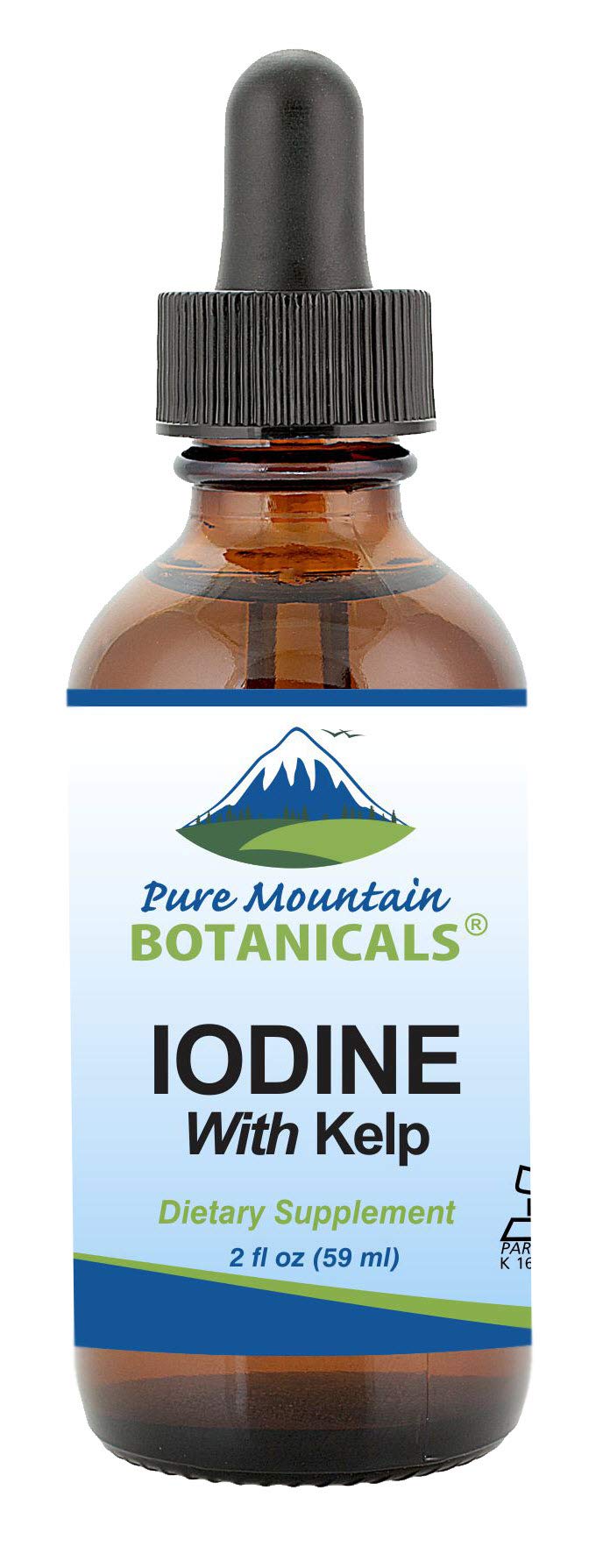 [Australia] - Liquid Iodine Supplement with Organic Kelp - Kosher Vegan Potassium Iodide Drops Solution - Alcohol Free- Support Thyroid Health 