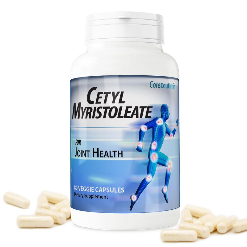 Cetyl Myristoleate Omega 5 Fatty Acid, 80 Capsules | Ultra Support for Relief from Joint Discomfort and Stiffness - Also Includes Glucosamine, MSM & Hyaluronic Acid 80 Count (Pack of 1)
