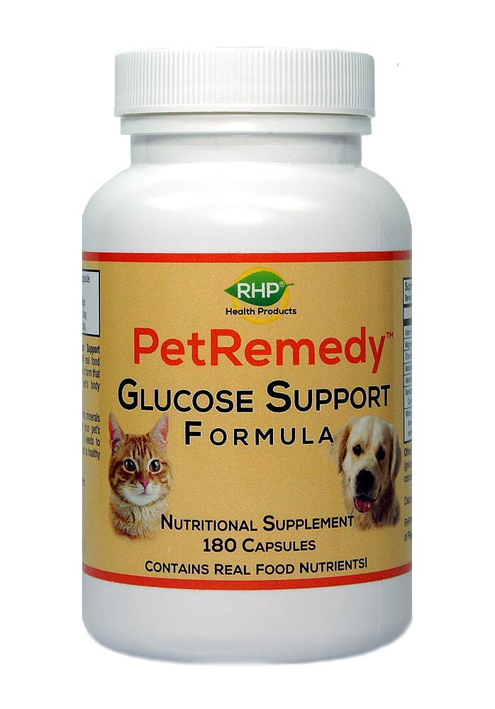 PetRemedy Pet Blood Sugar Support. Natural Supplement maintains Healthy Glucose Levels in Diabetic Cats and Dogs. (180 Capsules, 90 Days Supply) - PawsPlanet Australia